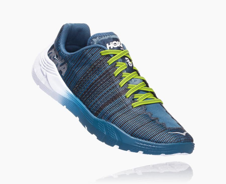 Zapatillas Running Hoka One One Hombre - Evo Rehi - Azul Marino/Blancas - AFS937620